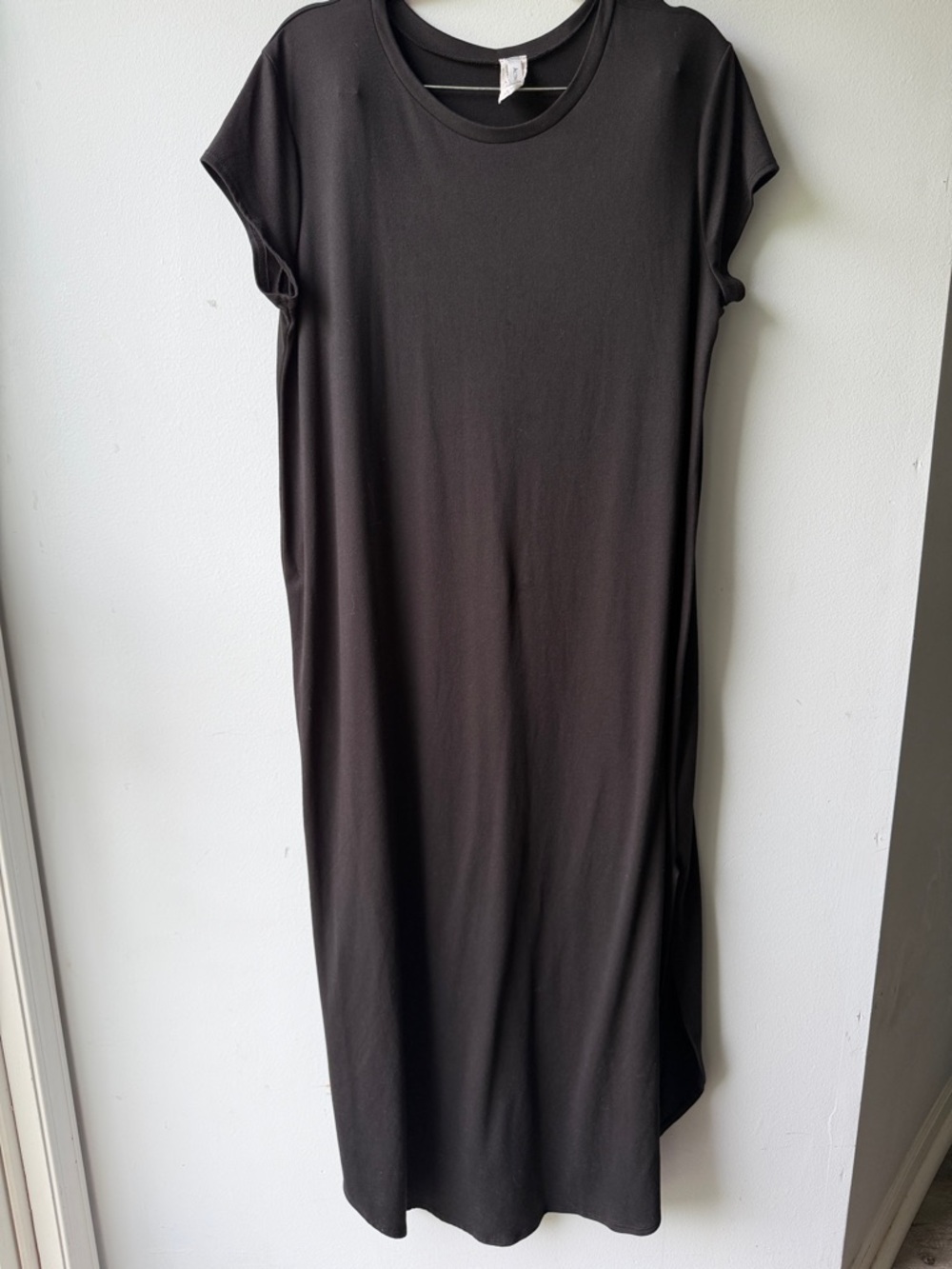Acting Pro Black Maxi Tee Dress